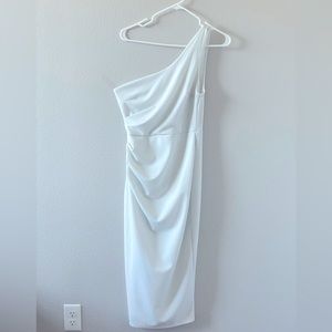 White one shoulder dress